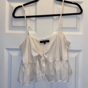 Front tie crop top